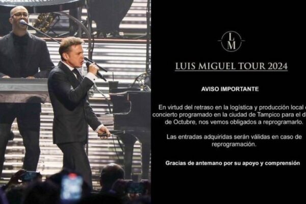 Luis Miguel canceló su concierto en Tampico y deja a sus fans en la incertidumbre