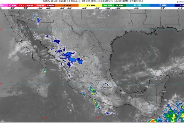 Pronostican lluvias fuertes en el occidente, sur y sureste de México