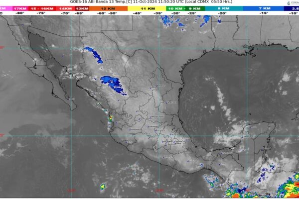 Lluvias y vientos fuertes en varias regiones de México