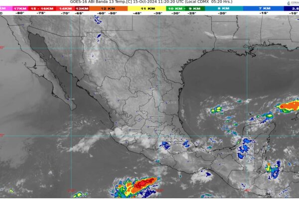 La onda tropical 26 de desplazará lentamente sobre el Sureste mexicano