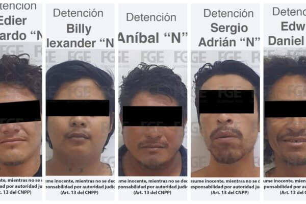 Aseguran drogas durante cateo y detienen a cinco personas en Cozumel