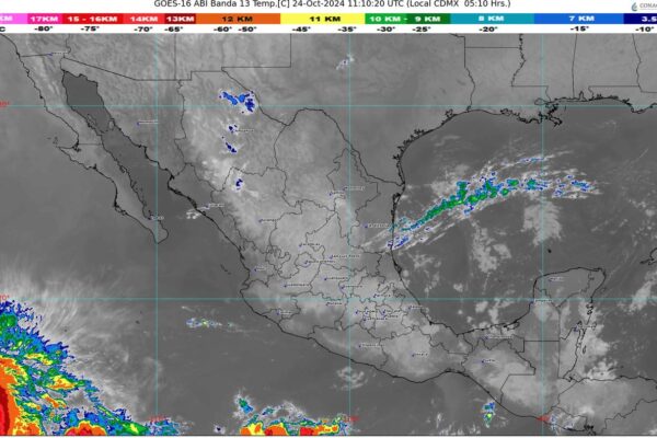 Se esperan lluvias y chubascos en varias regiones de México