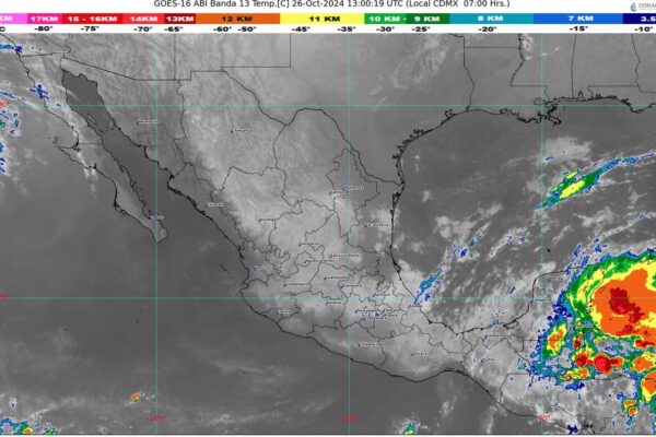 Prevén intensas lluvias y descenso de temperatura en el centro del país