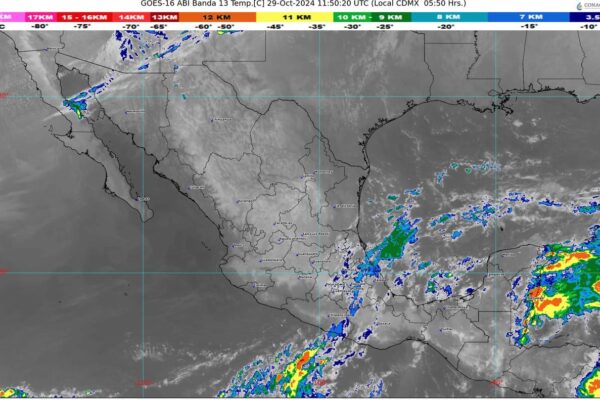 México, entre ondas tropicales 28 y 29, y el frente frío número 6