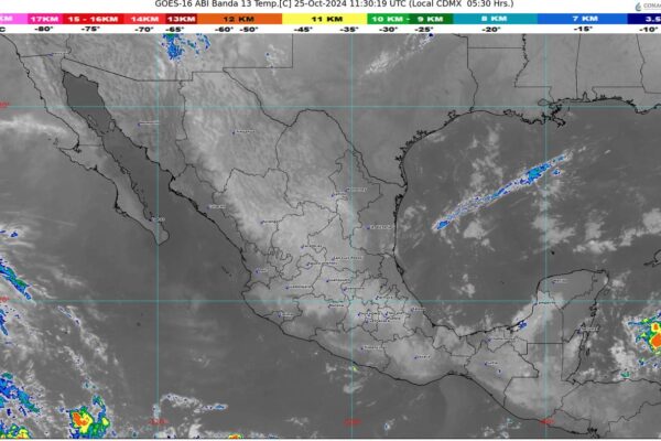 Se prevén lluvias fuertes y muy fuertes en el Sur, Sureste y Península de Yucatán