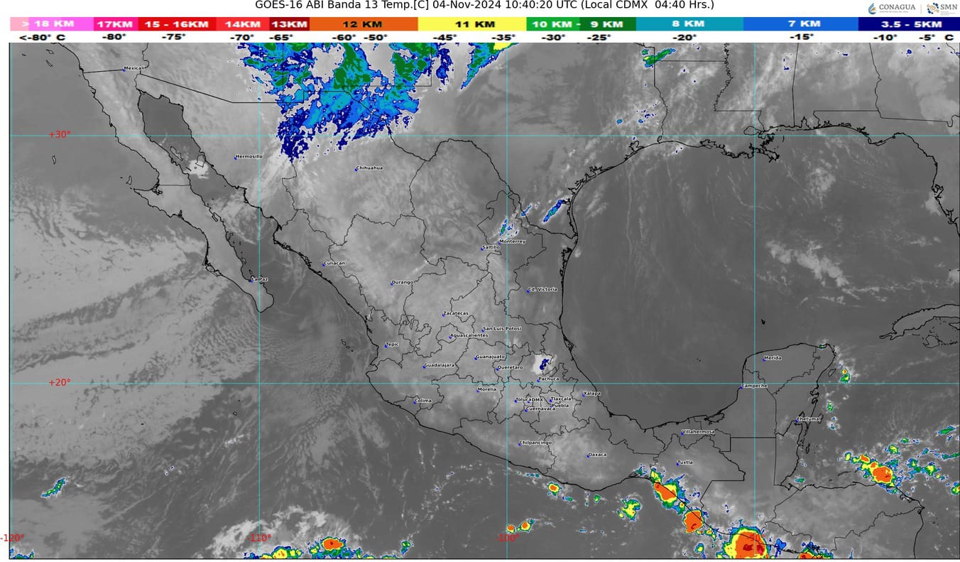 El frente frío número 7 se desplazará en el Norte de México