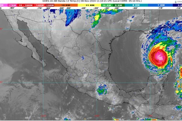 El frente frío número 8 se desplaza sobre el Norte de México