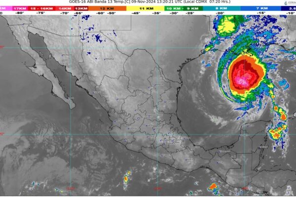 Pronostican lluvias muy fuertes en el Sureste de México