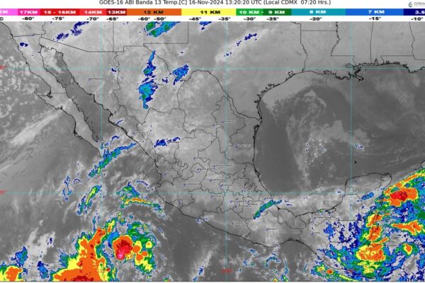 Lluvias puntuales intensas en el Sureste Mexicano y la Península de Yucatán