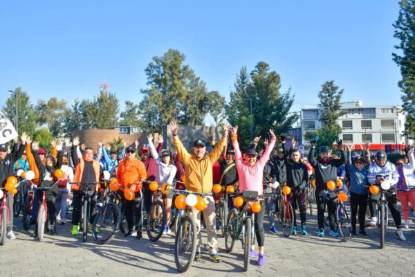 Rodada ciclista promueve una vida libre y segura para mujeres y niñas