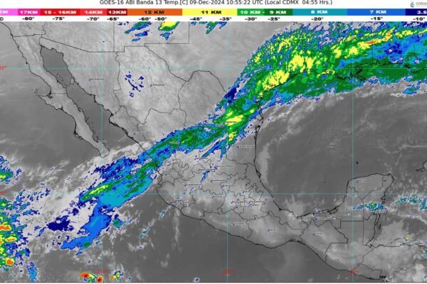 Se aproxima un nuevo frente frío a territorio mexicano