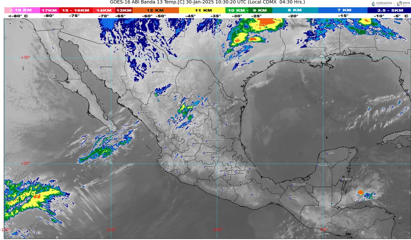 El frente frío número 25 recorrerá el noreste del país