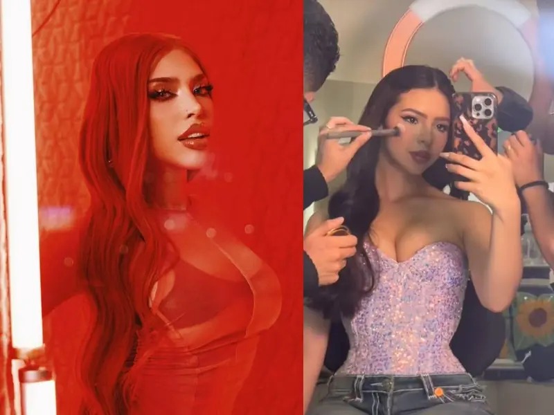 Usuarios critican a Ángela Aguilar por supuestamente copiar el look de Yeri Mua