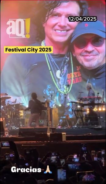 Caifanes rindió homenaje a Memo del Bosque en pleno concierto en Querétaro
