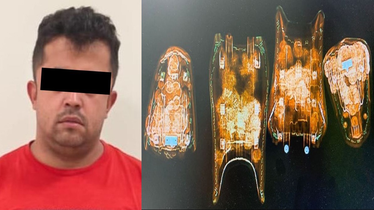 Detienen en el AIFA a extranjero con 4.4 kg de cocaína
