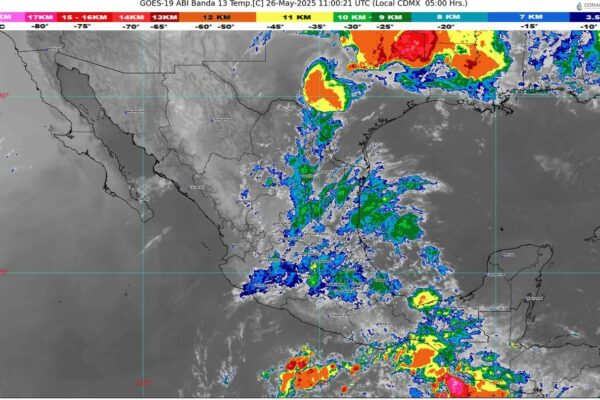 Zona de baja presión con probabilidad de desarrollo ciclónico se desplazará al sur de Chiapas y Oaxaca