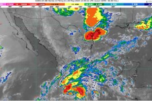 Posible ciclón tropical se desplazará al sur de las costas de Michoacán y Colima