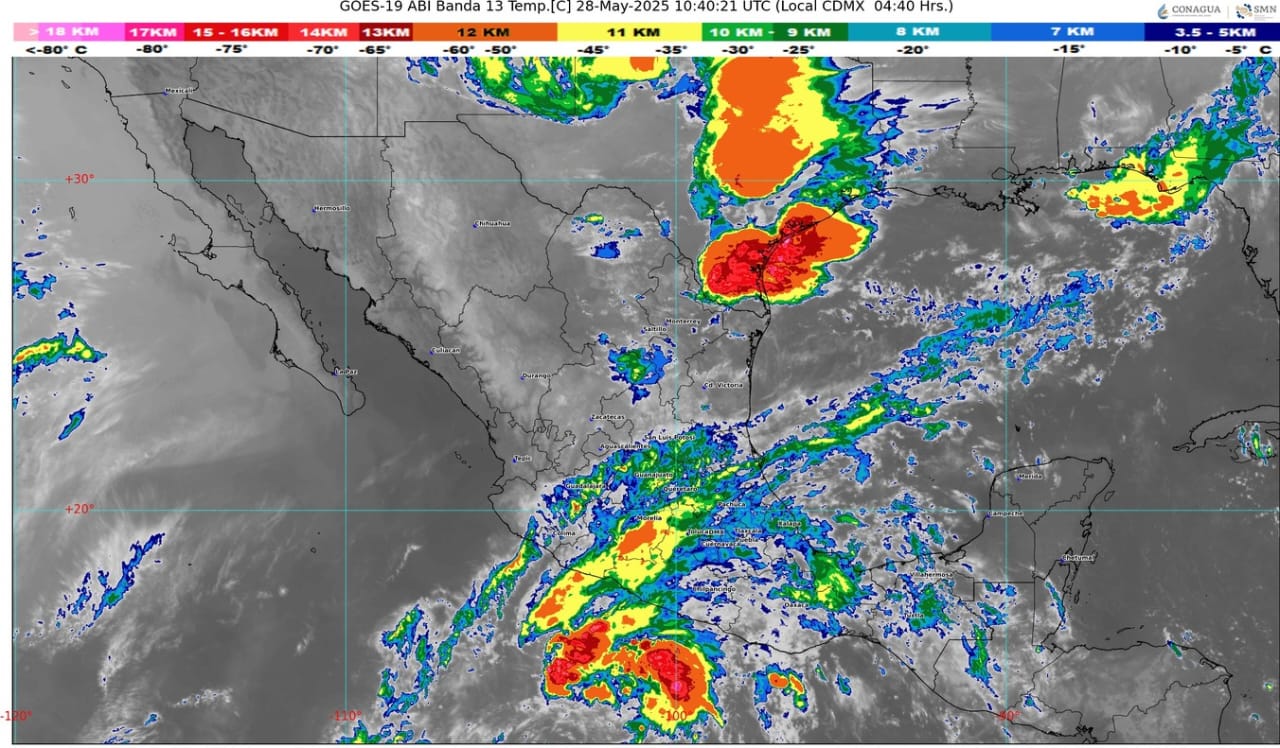Posible ciclón tropical se desplazará al sur de las costas de Michoacán y Colima