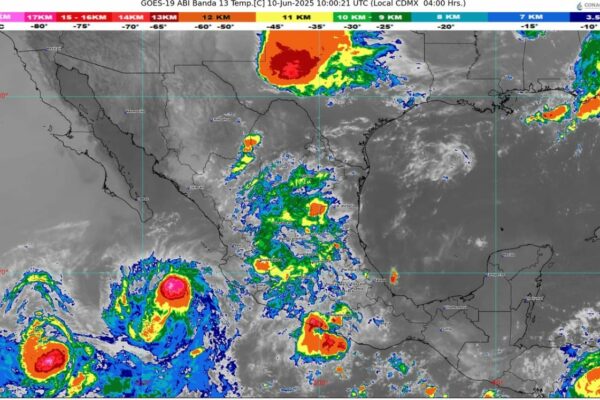Una onda tropical originará lluvias muy fuertes en el sureste mexicano