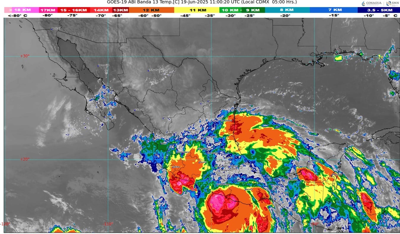 Erick” impactó como huracán mayor la costa oeste de Oaxaca