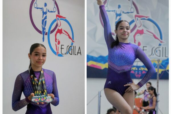 Valeria Nicole, la lagunera que brilla como campeona nacional de gimnasia