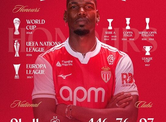 El AS Mónaco anuncia el fichaje de Paul Pogba hasta 2027