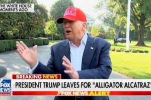 “Aprenderán a huir de un caimán, corran en zig zag”: Trump sobre migrantes en nueva cárcel de Florida