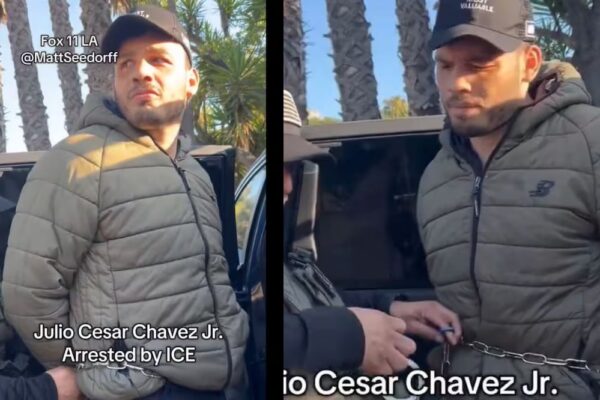 Así fue arrestado Julio César Chávez Jr. en EU; video muestra que el boxeador mexicano fue encadenado