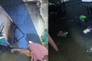 Rayo incendia primaria en Veracruz durante tormenta eléctrica