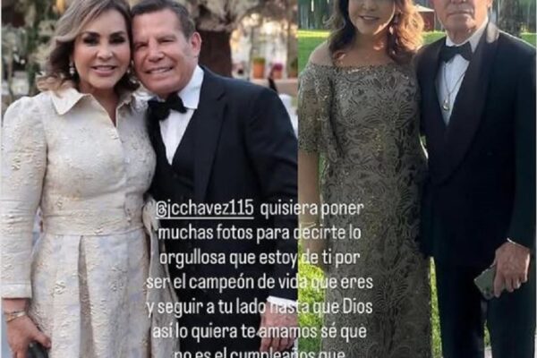 Myriam Escobar felicita a su esposo Julio César Chávez en medio del tema legal de su hijo