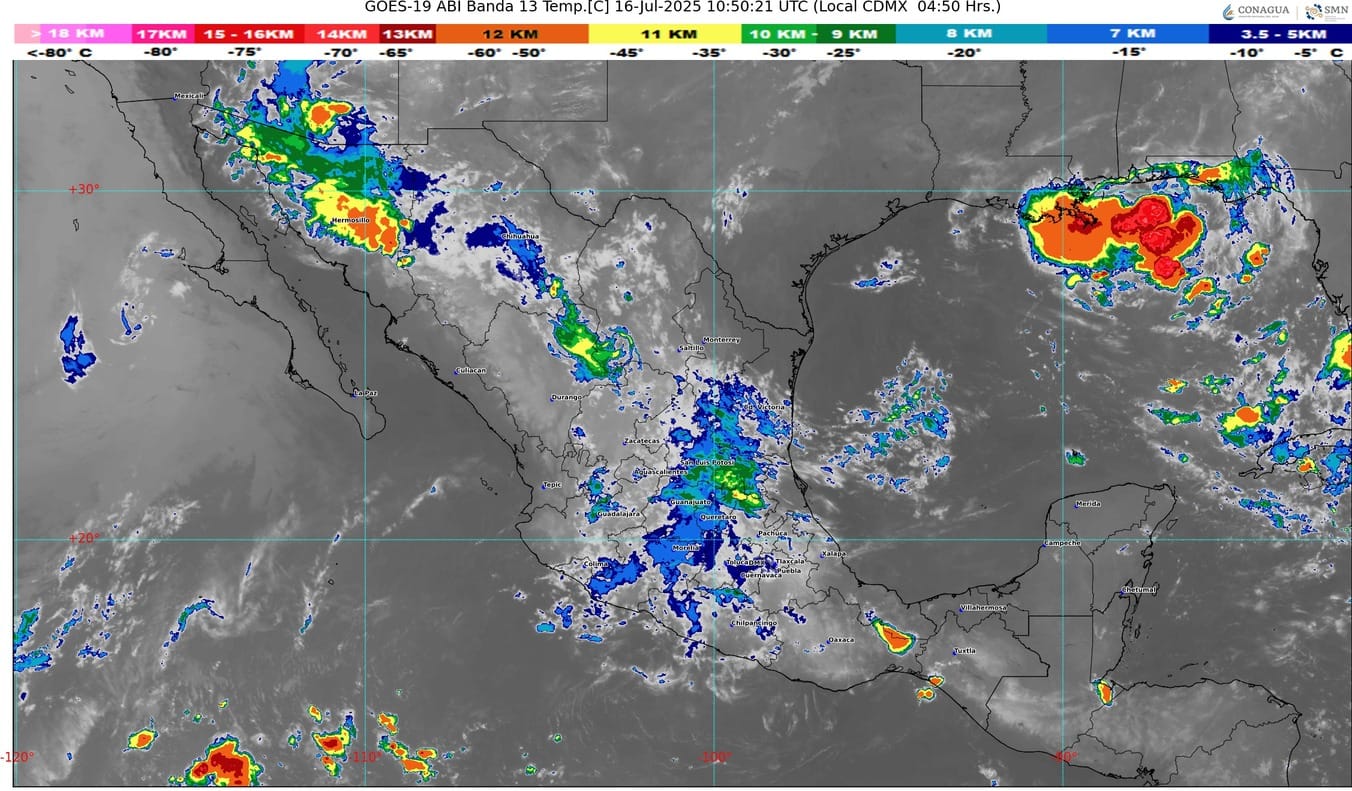 La onda tropical número 12 recorrerá las costas del Pacífico central mexicano
