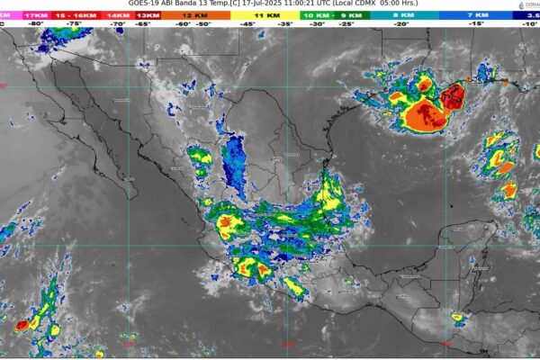 Pronostican lluvias en gran parte de México