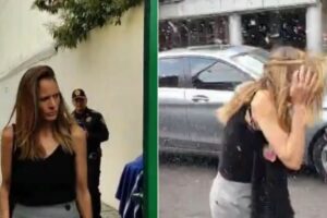 Ximena ‘N’, ‘Lady Racîsta’, es agredida al salir de su audiencia en CdMx