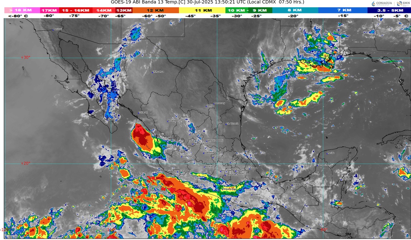 Lluvias intensas, calor extremo y posible ciclón: México enfrenta condiciones meteorológicas severas