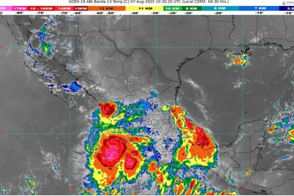 La tormenta tropical Ivo se desplazará frente al Pacífico mexicano