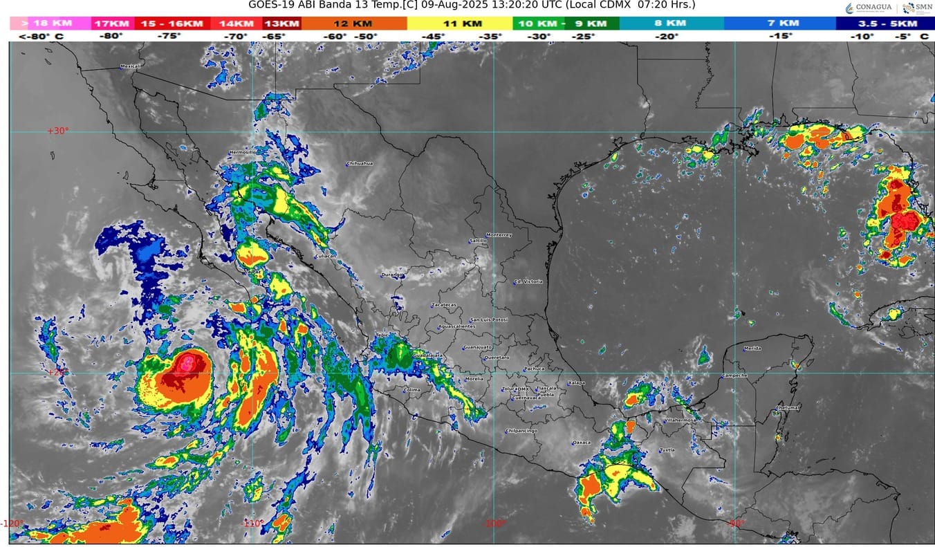Tormenta tropical Ivo provoca lluvias y oleaje elevado en Baja California Sur