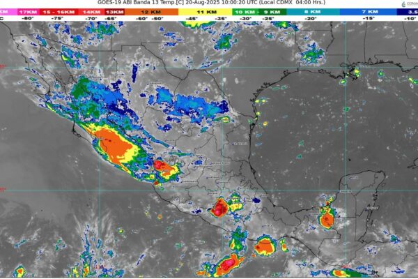 Ondas tropicales provocarán lluvias en el norte, occidente, centro, sur y sureste del país