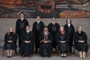 SCJN publica primera foto de los 9 nuevos ministros; Hugo Aguilar, Lenia Batres y Yasmín Esquivel, al centro