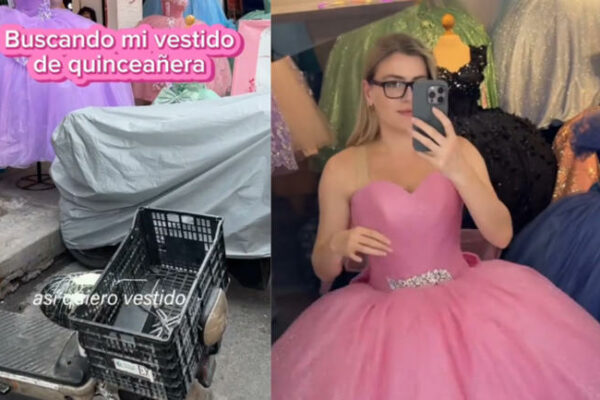 Joven ucraniana viaja a México solo para comprarse su vestido de XV Años y cumplir el sueño