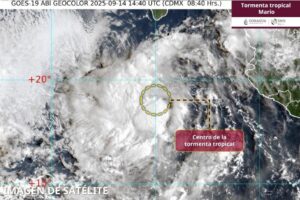 Tormenta tropical Mario se intensifica frente a Baja California Sur