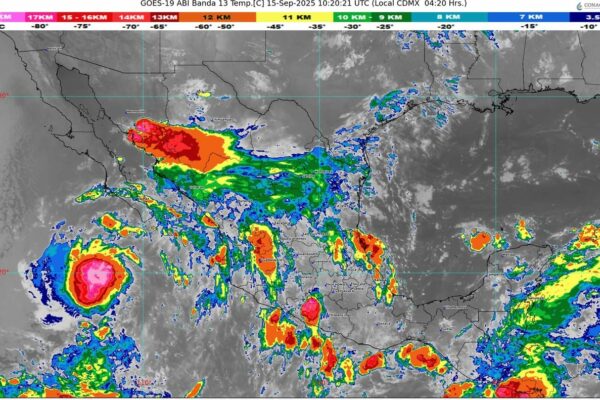 La tormenta tropical Mario se localizará al suroeste de Baja California Sur
