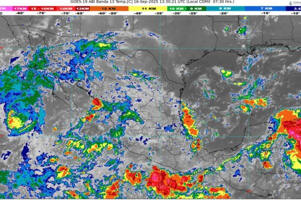Se prevén lluvias puntuales intensas en Veracruz, Tabasco, Chiapas y Oaxaca