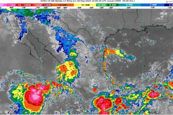 La onda tropical número 33 se desplazará sobre la península de Yucatán