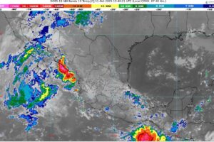 Tormenta tropical Raymond y onda tropical 37 provocan lluvias en gran parte del país