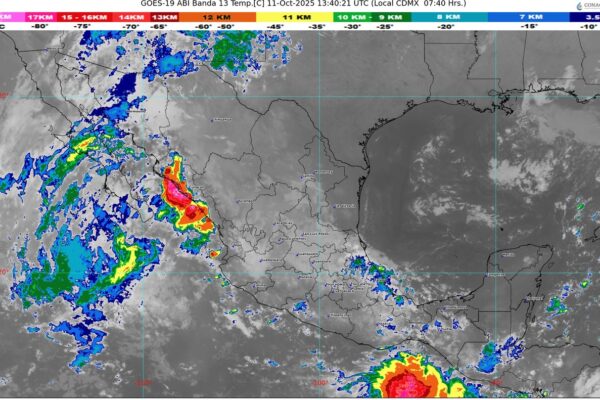 Tormenta tropical Raymond y onda tropical 37 provocan lluvias en gran parte del país