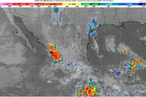 El sistema frontal 7 se extenderá con características de estacionario en el norte de México