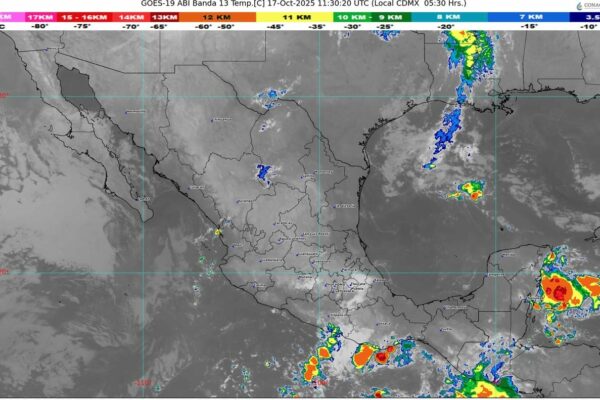 La onda tropical número 38 se desplazará sobre el sureste mexicano