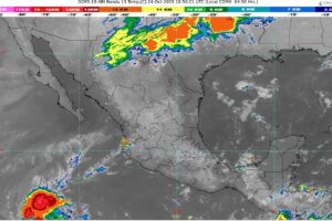 Onda tropical y frente frío afectarán al territorio nacional