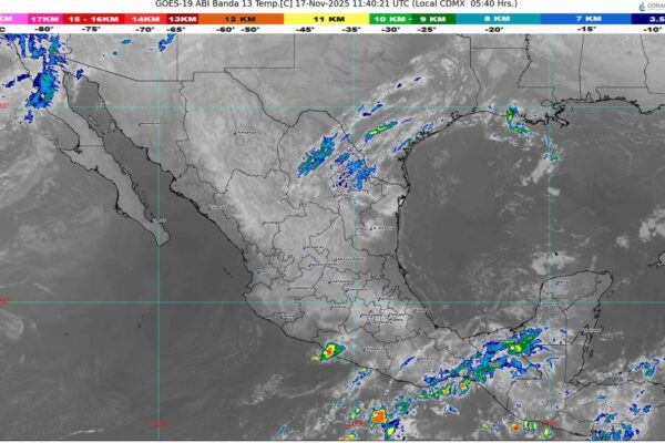 El frente frío número 15 se aproximará al noroeste de México