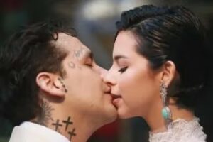 Christian Nodal genera polémica por comentario sobre su boda religiosa con Ángela Aguilar: “Lo bueno es que con la misma”